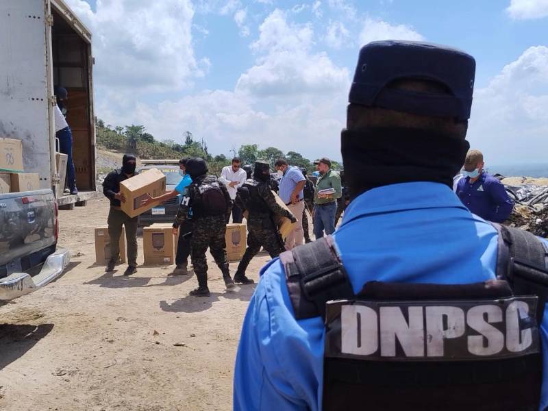 El cargamento fue decomisado en Choloma.