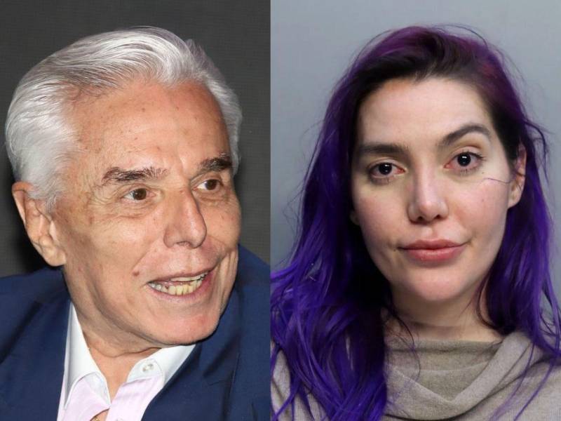 El cantante Enrique Guzmán y su nieta Frida Sofía