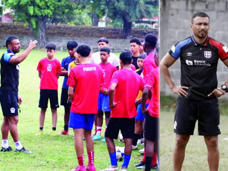 Francisco Pavón, leyenda del fútbol hondureño, es jefe de un semillero y entrena a los jóvenes de las reservas de Olimpia en La Ceiba.