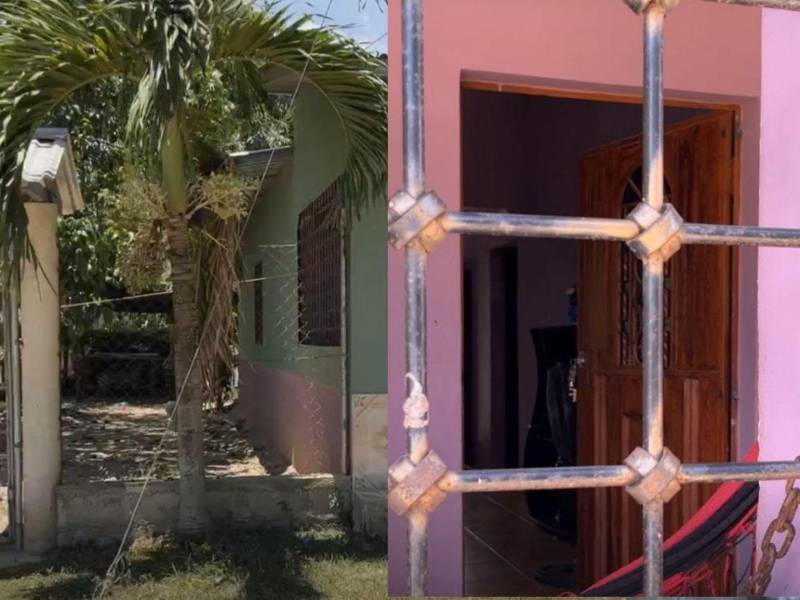 Imagen de la casa donde fueron atacadas a balazos las tres mujeres.