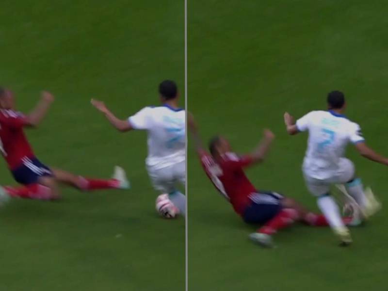 ¿Era penal? La polémica jugada que no sancionaron a Honduras ante Costa Rica