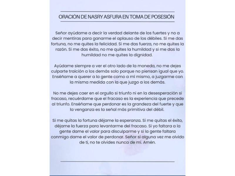 Oración de <i>Mahatma Gandhi.</i>