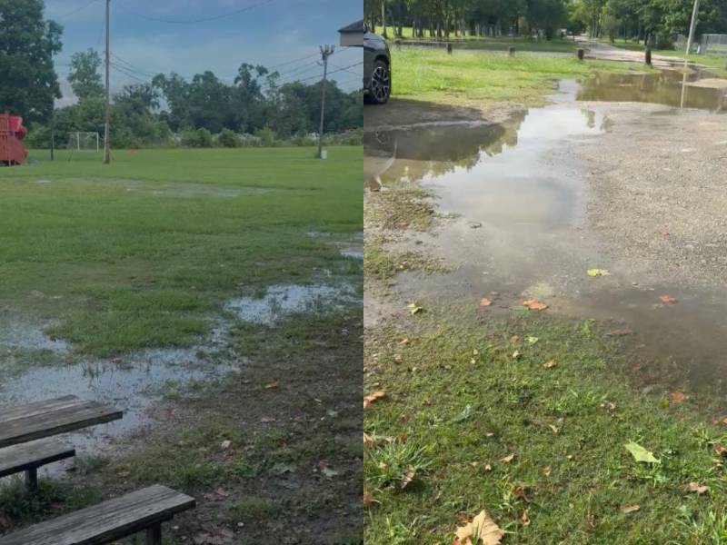 Selección de Honduras encuentra la cancha de entrenamiento inundada