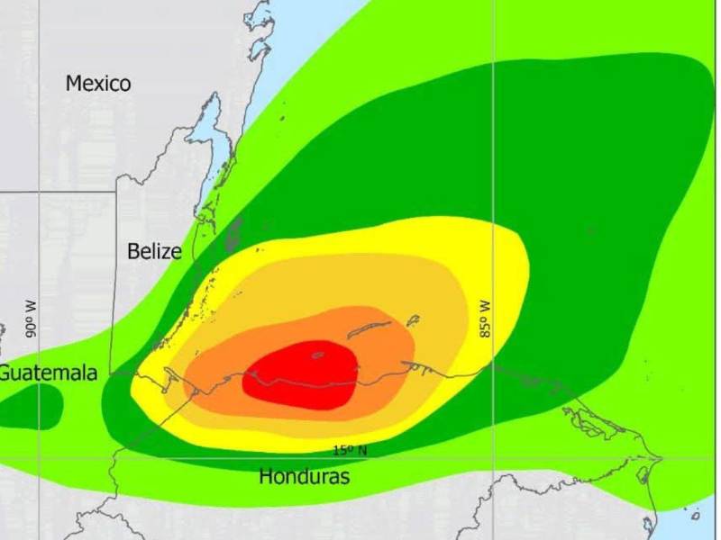 Representación gráfica del ingreso de la vaguada prefrontal.