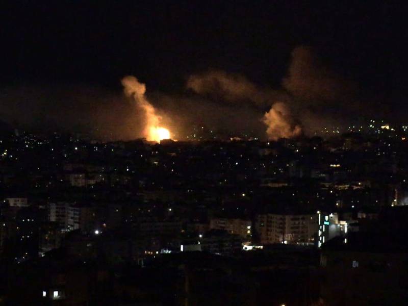 Israel lanzó una intensa oleada de bombardeos.