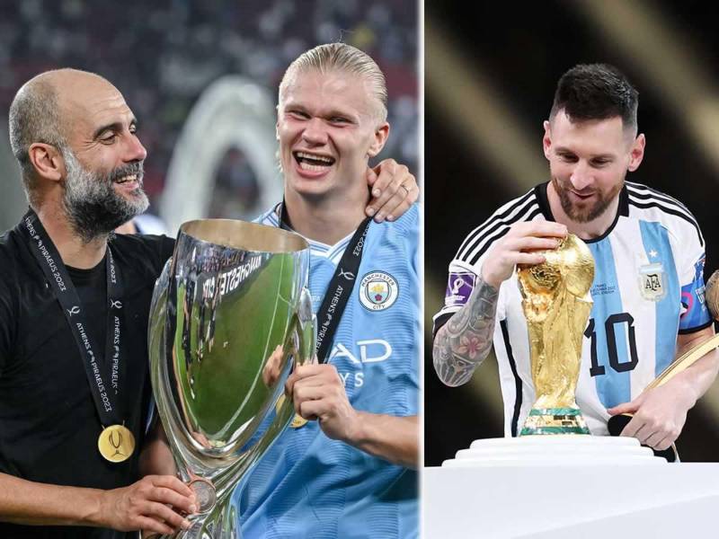 Pep Guardiola fue preguntado por el Balón de Oro y sobre a quién se lo daría: ¿Erling Haaland o Leo Messi?