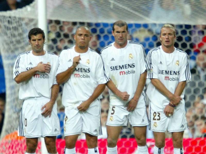David Beckham formó parte de los ‘Galácticos’ del Real Madrid junto a Luis Figo, Ronaldo y Zinedine Zidane.