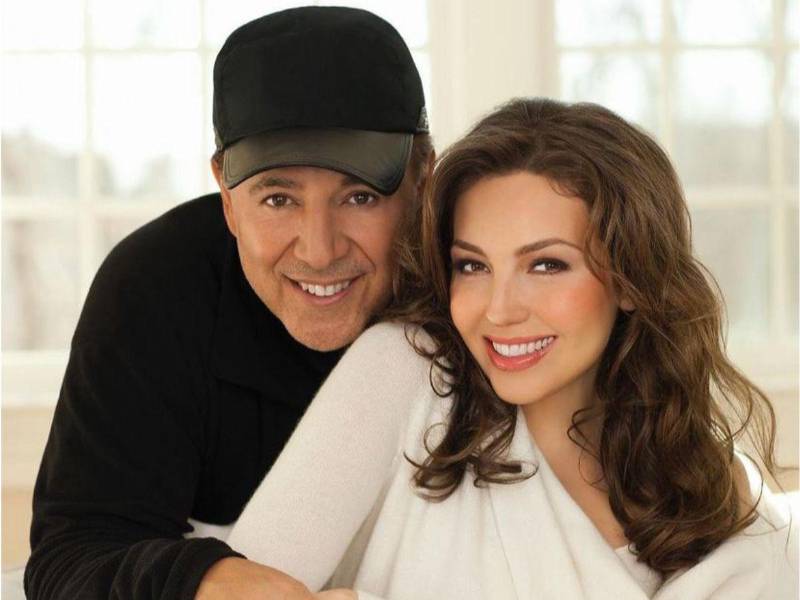 Thalía y su esposo Tommy Mottola.