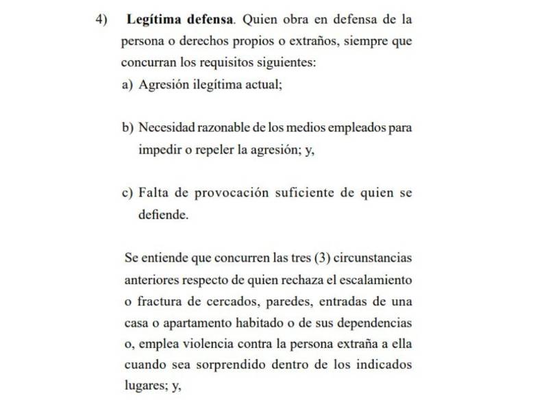 Captura de pantalla al artículo 30, inciso 4, del Código Penal.