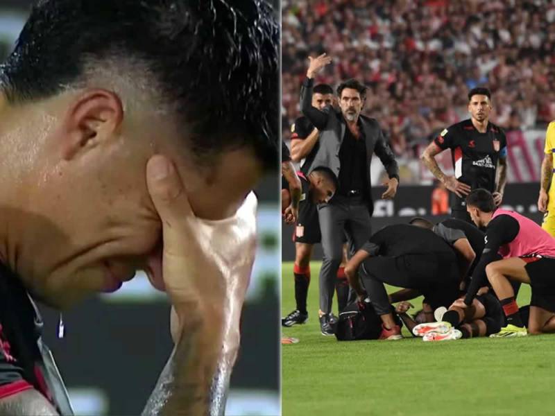 Dramáticas momentos de angustia se vivieron en partido de fútbol argentino cuando el jugador chileno Javier Altamirano sufrió una convulsión en plena cancha durante el juego Estudiantes-Boca Juniors.