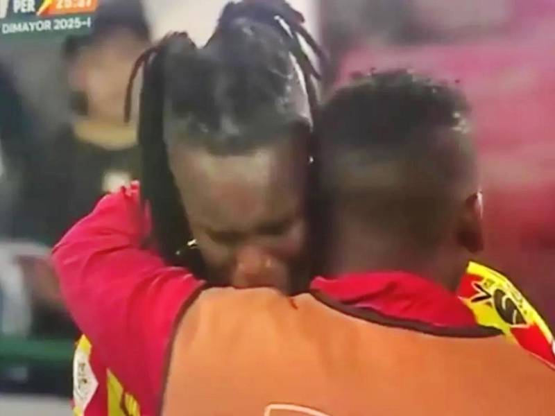 Rubilio Castillo rompió en llanto por el racismo que sufrió en el partido contra Once Caldas.