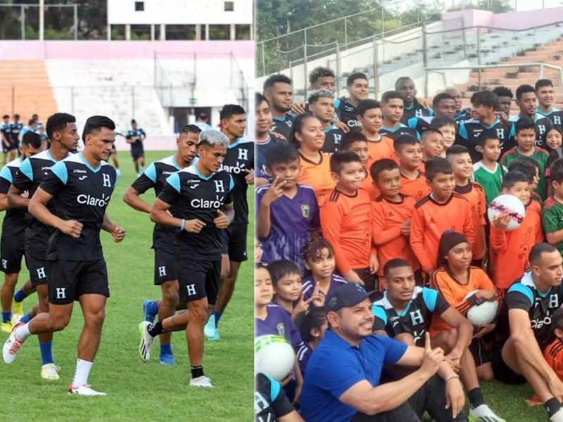 La Selección de Honduras realizó este domingo su primer entrenamiento en territorio ‘enemigo’ de cara al partido de vuelta contra México en el estadio Azteca. La práctica fue con una sorpresa que se llevó la delegación.