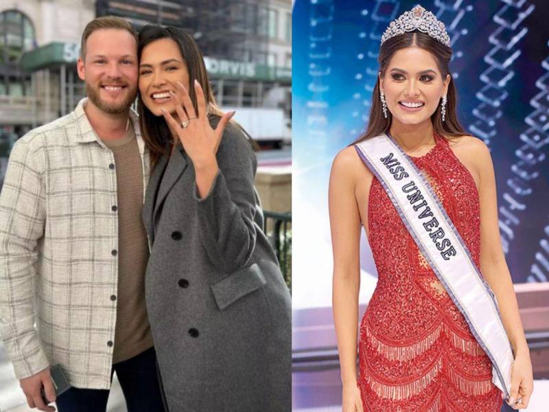 La mexicana y su novio estadounidense se comprometieron en Nueva York.