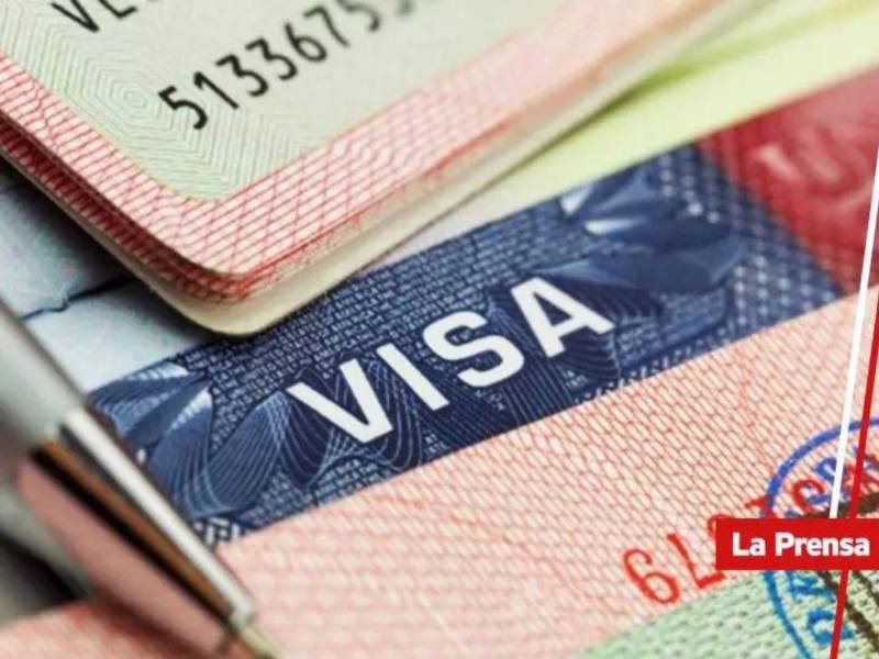 Fotografía de la visa de Estados Unidos.