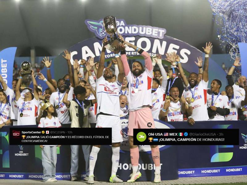 Así reaccionó la prensa internacional y nacional: celebran a Olimpia tras conquistar su histórica Copa 40 y reafirmar su dominio en el fútbol hondureño.