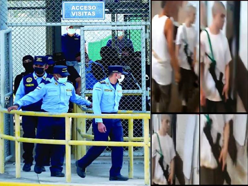 Pandillero fue grabado por compañero mientras cargaba un fusil durante fiesta en una cárcel hondureña.