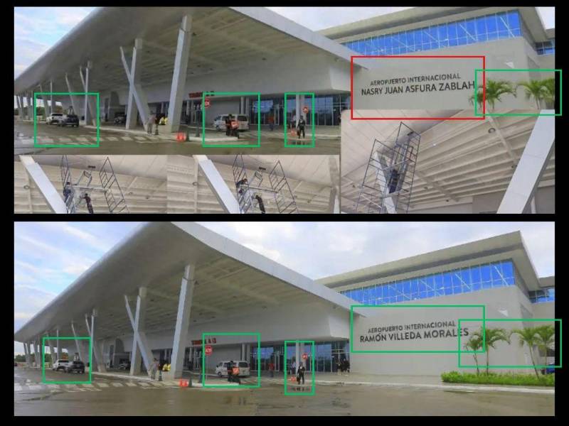 Analisis tecnico realizado por LA PRENSA Verifica a la imagen difundida en redes sociales.
