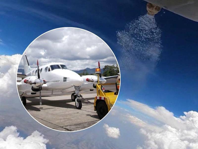 Siembra de nubes completa 10 vuelos para estimular lluvias en Honduras.