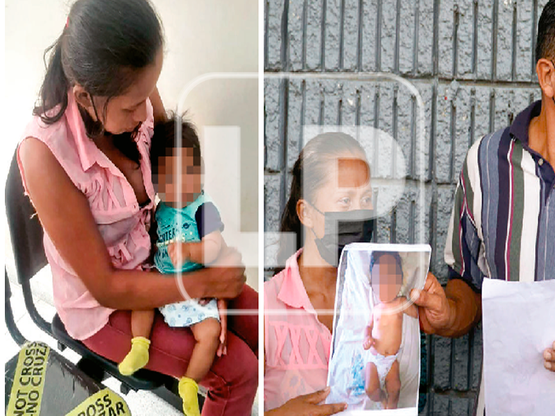 Rescatan bebé que raptaron robachicos en bulevar de San Pedro Sula