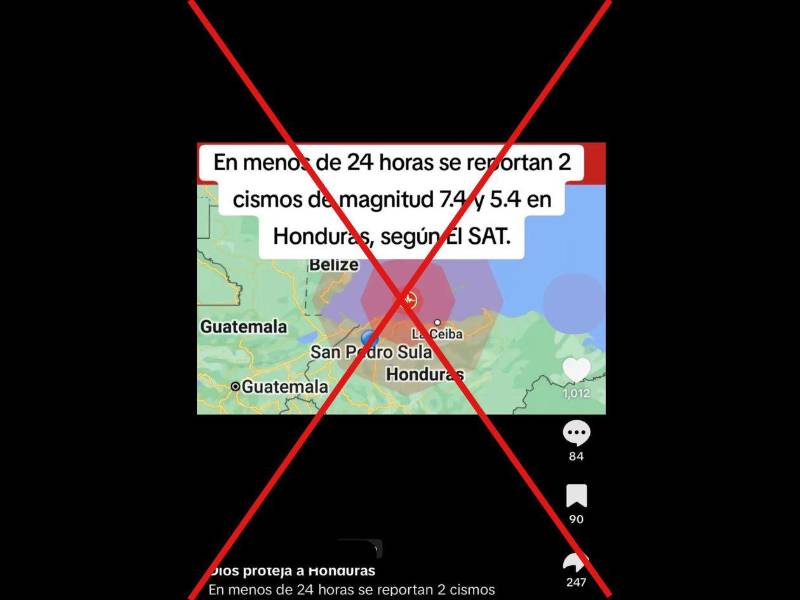Captura de pantalla a una publicación de TikTok hecha el 20 de julio de 2026.