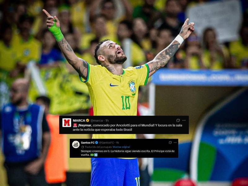 Neymar está de vuelta en la máxima cita del fútbol y nadie quedó indiferente. Medios brasileños e internacionales explotaron tras conocer la lista oficial de Ancelotti, mientras una exfigura del Real Madrid sorprendió con su reacción al regreso del astro brasileño.