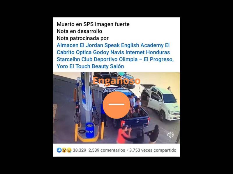 Captura de pantalla a una publicación de Facebook realizada el 9 de mayo de 2024.