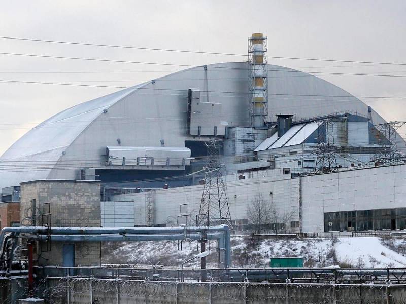 Fotografía muestra a la central nuclear de Chernóbil en Ucrania.
