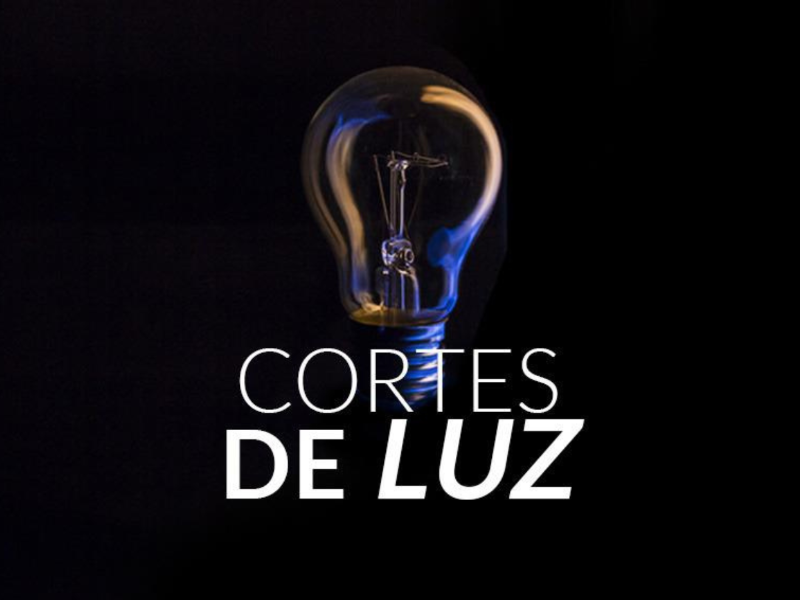 Cortes de luz este miércoles 26 de abril de 2023.