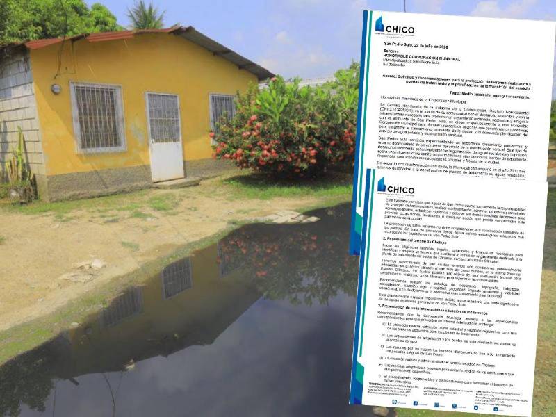 La Chico-Capítulo SPS envió una carta a la Corporación Municipal a la que tuvo acceso LA PRENSA donde solicitan abordar el tema del saneamiento de las aguas residuales. No existe un informe claro de cuanto se ha invertido en alcantarillado y que porcentaje de aguas residuales reciben tratamiento pero, es casi nulo.