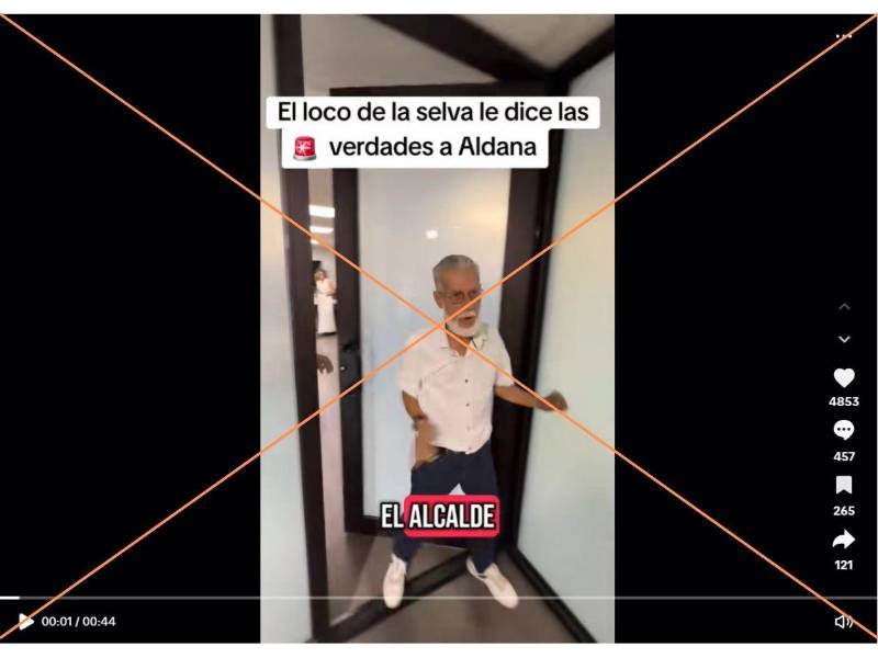 Captura de pantalla a una publicación de TikTok hecha el 1 de septiembre de 2025.