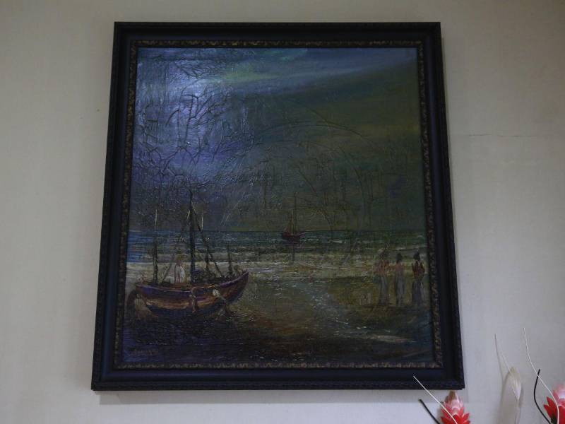 Con este cuadro, el pintor Héctor Borjas, ganó un premio en 1981.