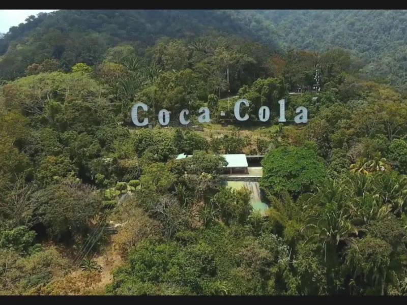 Imagen del rótulo de la Coca-Cola.