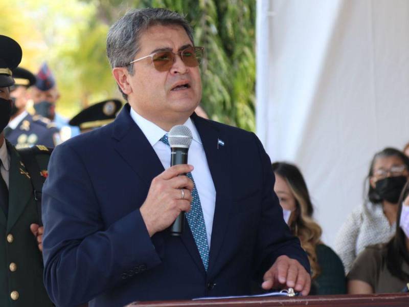Fotografía de archivo del expresidente Juan Orlando Hernández.