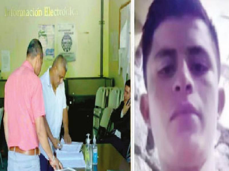 Los exalcaldes llegaron a los juzgados de Gracias para continuar el proceso por el asesinato de Olbin Pineda Martínez.