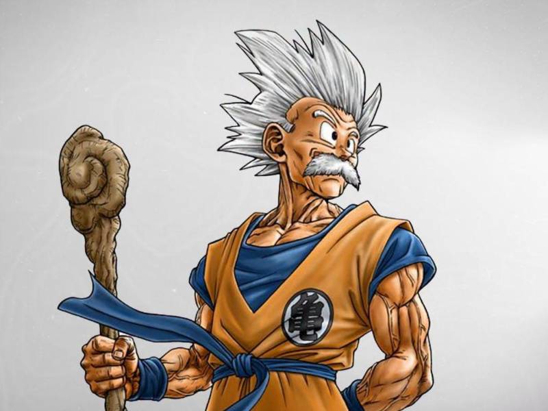 La imagen forma parte de la ilustración mensual número 100 de Toyotaro y toma como referencia un dibujo creado por Toriyama.