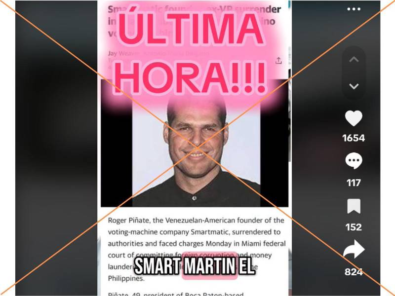 Captura de pantalla de una publicación de TikTok hecha el 24 de febrero de 2025.