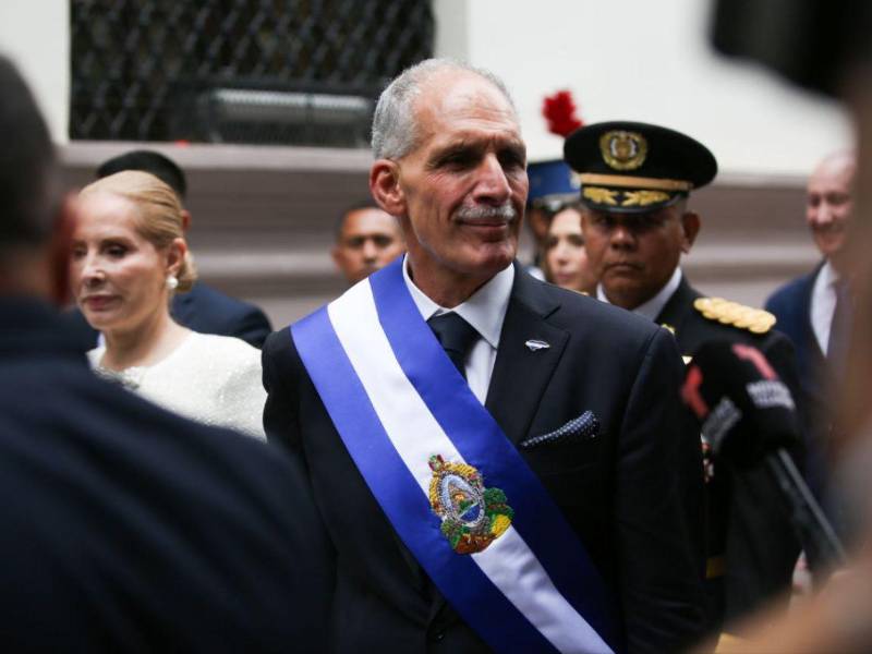 Nasry Asfura tras ser juramentado como presidente de Honduras este martes 27 de enero.