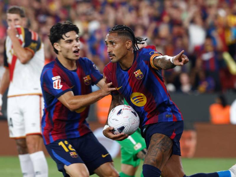 Barcelona y Rayo Vallecano cierran con las acciones de la jornada 3 de la Liga Española.