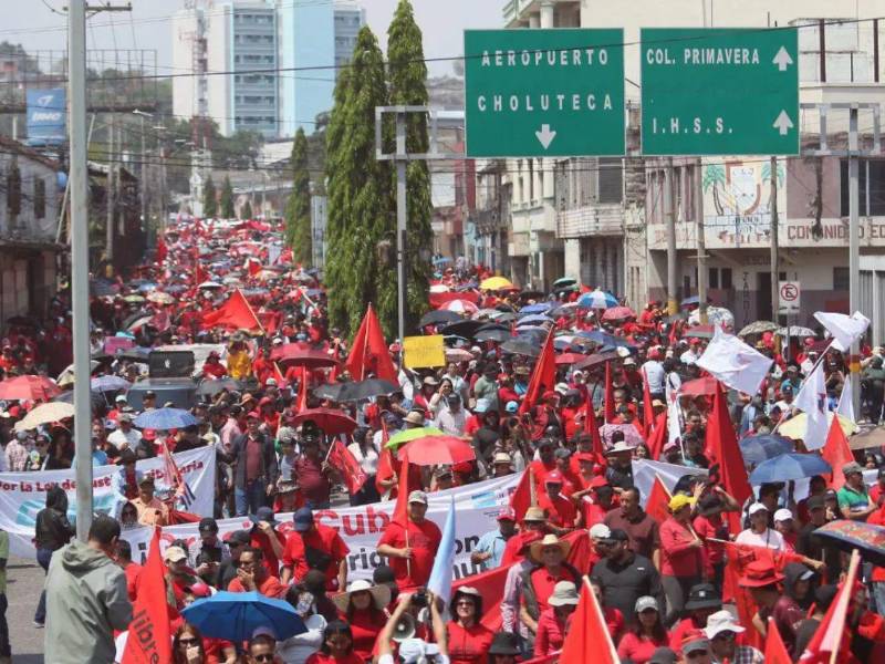 Movilizaciones por el Día del Trabajador.