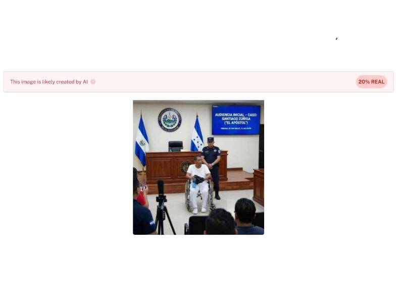 Captura de pantalla a los resultados de Undetectable AI sobre la imagen.