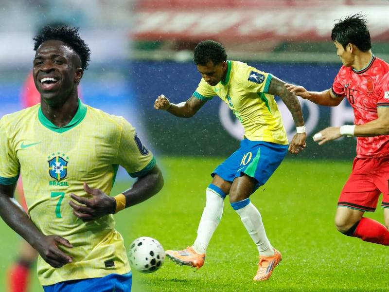 Vinicius y Rodrygo brillaron en su regreso a la Selección de Brasil.