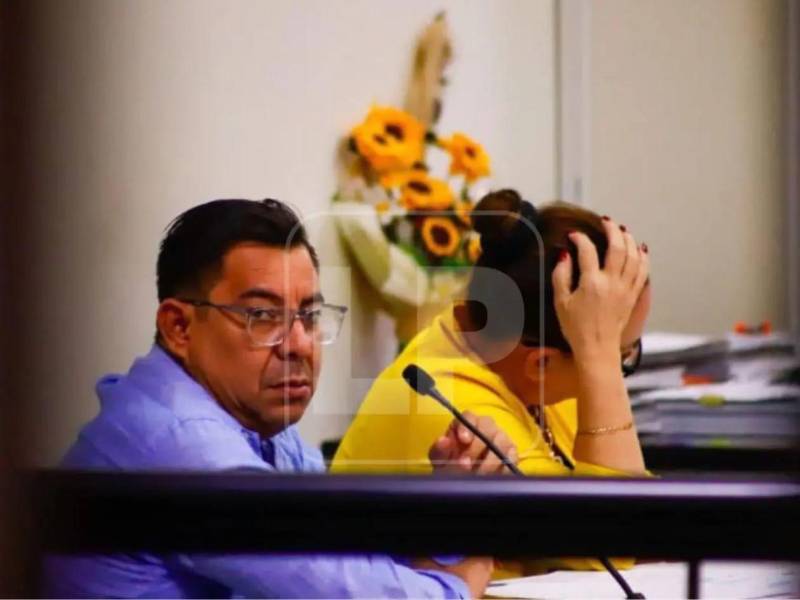 Jesús Humberto Mancía, conocido como “La Mole”, durante su comparecencia al juicio oral y público el martes 9 de junio.