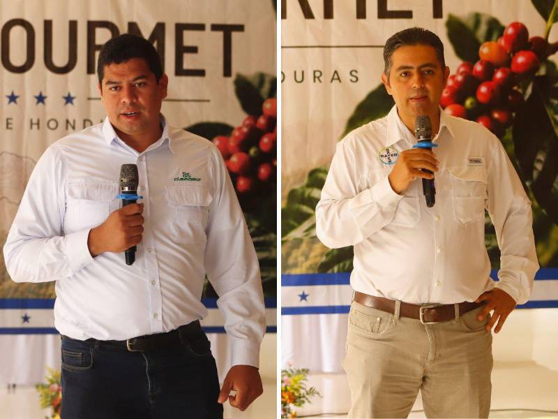 Rafael Valladares, representante de Disagro e Iván Padgett, de Bayer.