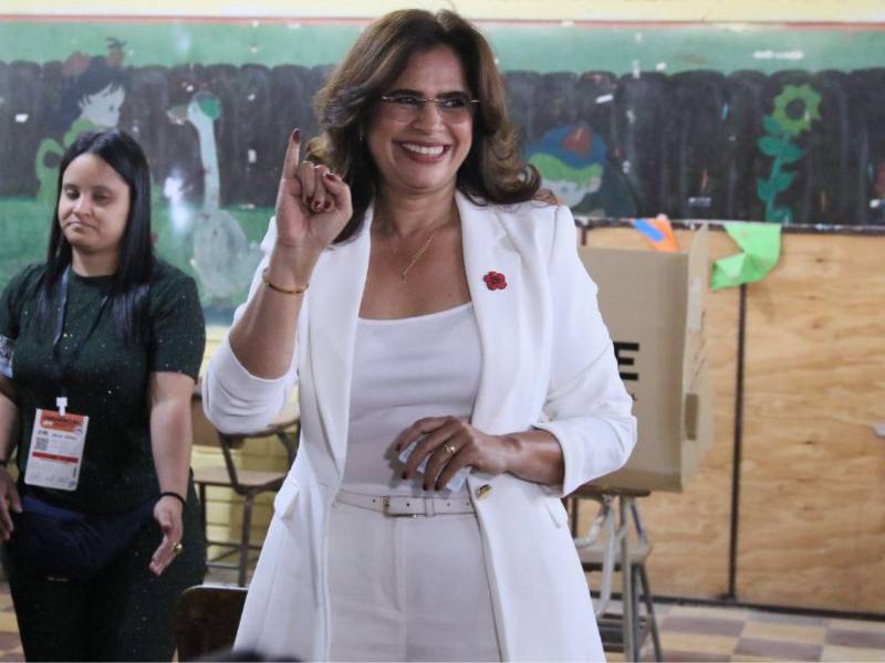 Rixi Moncada, candidata presidencial del partido Libre.