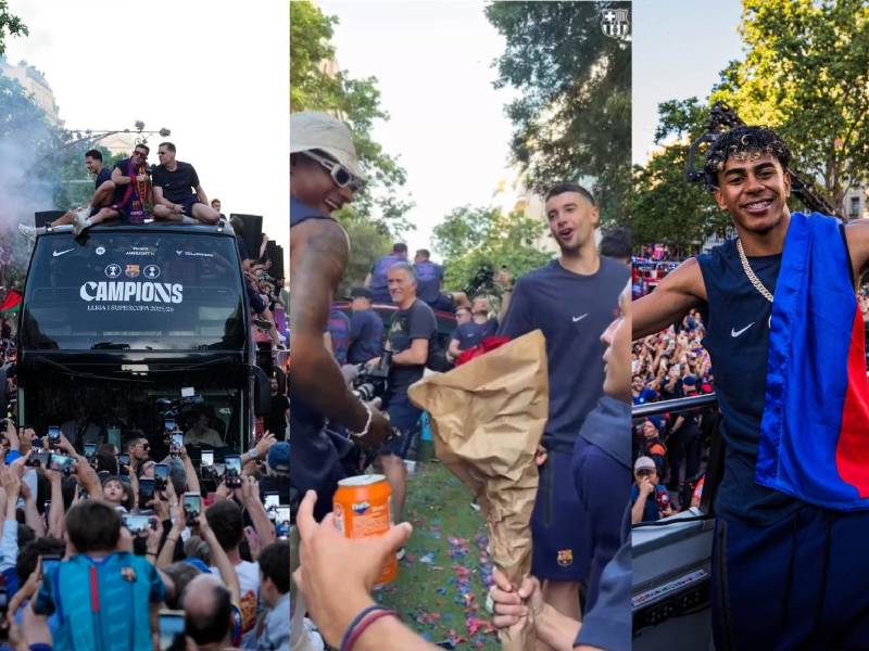 El Barcelona festejó con todo en las calles tras consagrarse campeón de la Liga Española 2025-2026: te compartimos algunas de las mejores imágenes.