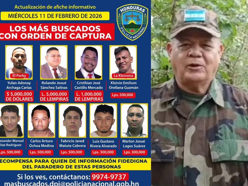 Romeo Velásquez dejó de aparecer en la lista de los más buscado por la Policía Nacional de Honduras.