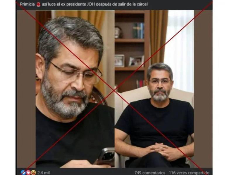 Captura tomada de una publicación de Facebook el 5 de diciembre del 2025.