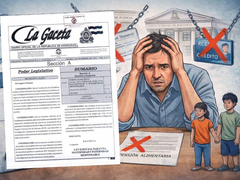 El objetivo no es castigar, sino garantizar el derecho de niñas, niños y adolescentes a recibir su sustento. No pagar pensión en Honduras ahora bloquea licencias, pasaportes y créditos, y aplica a madres y padres irresponsables.