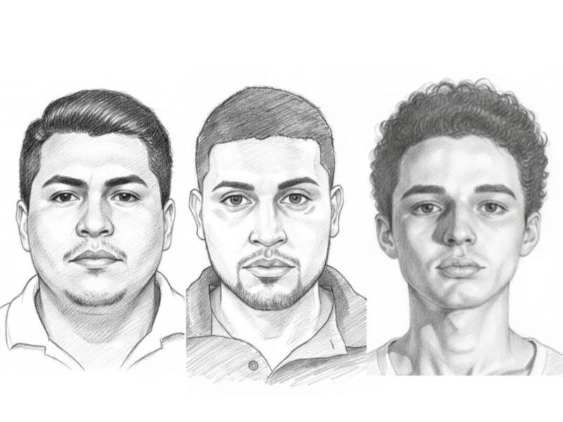 Héctor Moreno Ramos, Josué Lenín Chicas Mejía y Anuar Natarén son tres de los miembros de la banda El Mudo identificados por la DPI.