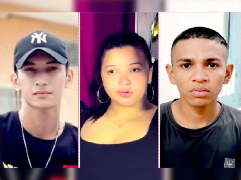 Joshua Bautista, Jensy Leiva y Brian Briones fueron las tres víctimas del ataque criminal la noche del 13 de junio en colonia Saturno.